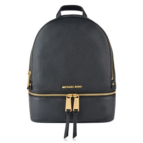 michael michael kors rhea mesh zip backpack black|Michael Kors Backpack women's.